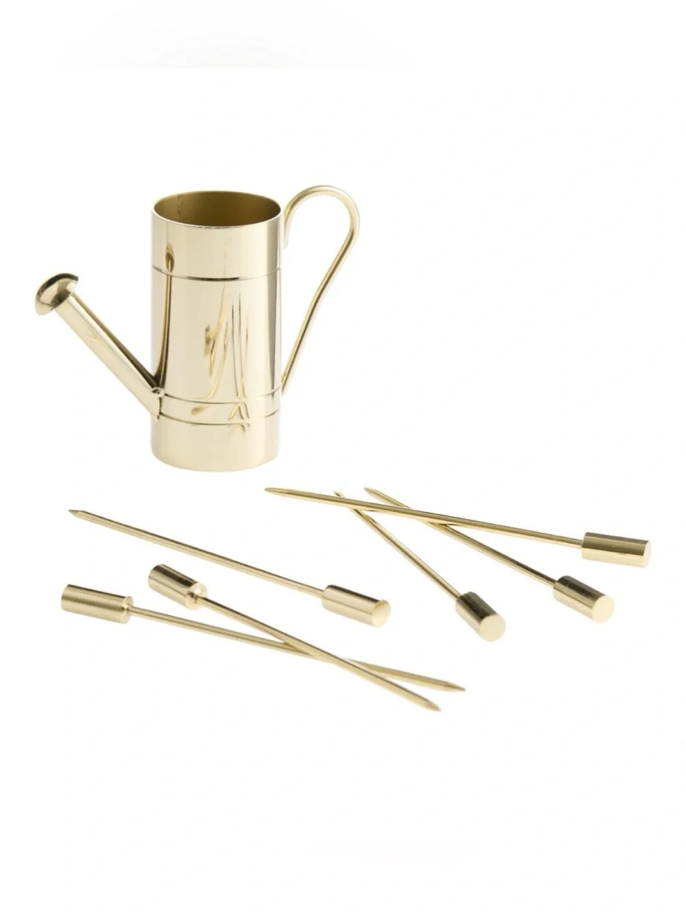 Cute Watering Can Cocktail Picks Set - Decorative Bar Accessory NIB
